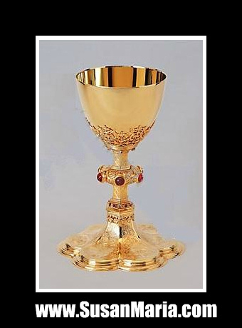 Guilded Chalice with decorative gems